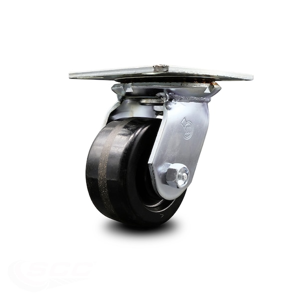 4 Inch Heavy Duty Top Plate Phenolic Swivel Caster with Ball Bearing SCC